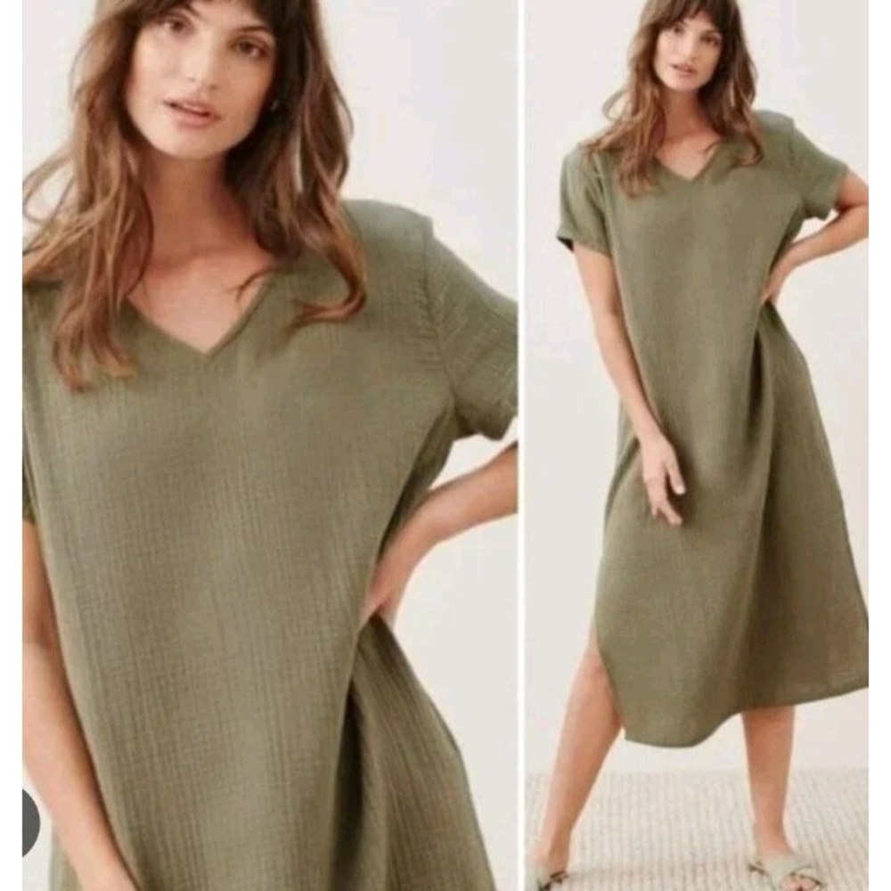 Jenni Kayne Olive Green Midi Dress